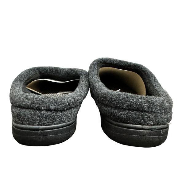 Haggar Mens Clog Slippers Size XL 11-12 Gray Felt Memory Foam Lightweight New - Picture 6 of 10